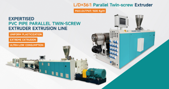 Extruder voor PVC-U-buisextrusielijn
